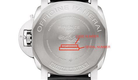 panerai numéro de série